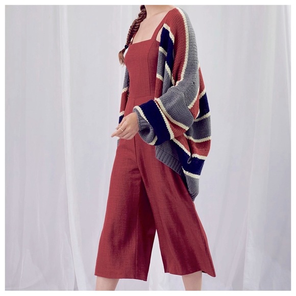 Fabulous Color Block Dolman Open Cozy Cardigan - Picture 4 of 4